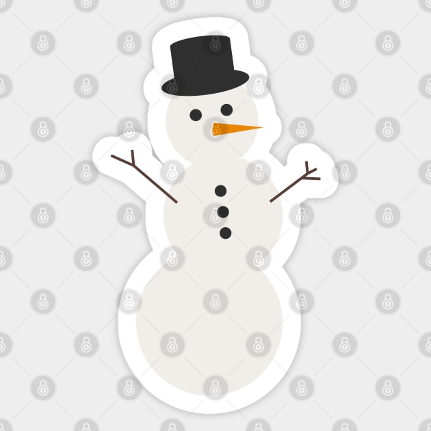 Christmas Snowman Sticker by lymancreativeco